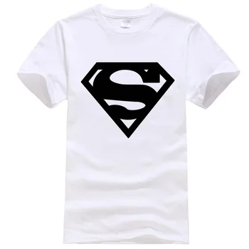 Nové módne letné krátke rukáv v pohode Superman vytlačené mužov tričko bavlna o-krku bežné muži t-shirt topy tees