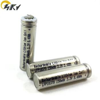 2ks-6pcs LiFePo4 10370 LFP10370 150mah Max 5C Vypúšťanie lítium-vysoký výkon LiFePO4 3.2 V Nabíjateľná batéria pre IQOS