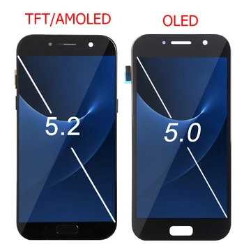 Pôvodné AMOLED Displej Pre Samsung Galaxy A5 2017 A520F SM-A520F LCD S Rám Displeja Dotykový Displej Montáž Oprava LCD