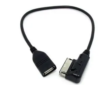 V. W Music Interface (MDI) (MMI) USB, Aux Kábel usb Flash Disk pre Audi A3 A6 C6 A8, Q3 Q5 Q7 Q7 V. W škoda yeti RNS510 RNS315