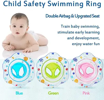 Deti Baby Plávanie Krúžok Odolné Nafukovacie Float Bazén Krúžok Dvojité Nepriepustných Vlak Bezpečnosti Vodný Hračka Bazén Príslušenstvo