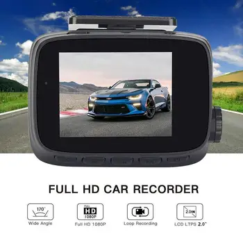 2.0 Palcový Auta DVR Full HD 1080P Duálny Objektív Spätné Fotoaparát Digitálny Video Rekordér Auto Registrator Nočné Videnie G-Senzor Dash Cam