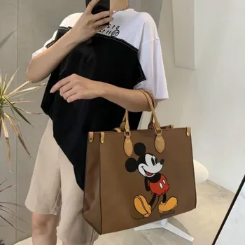 Disney MIckey mouse pu taška cez rameno womenpu messenger taška kabelka lady tote nákupní taška