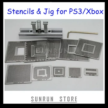 Najpredávanejšie PS3, XBOX Reballing Auta s 10PCS Priame Vykurovanie Reballing Blany + 1PCS Tepla Priamo Reballing Stanice Jig