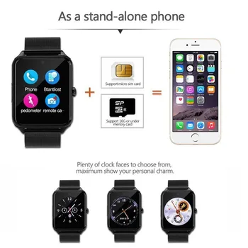 2020 Smart Hodinky Bluetooth Zápästie Smartwatch Podpora TF Karta Sim Android&IOS Sledovať Multi-jazyky, Pre Mužov, Ženy PK S8 Z60