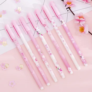 Ružová Cherry Blossom neutrálne pero malé čerstvé a tvorivý študent vyšetrenie písať pero vody pero 12 Pack