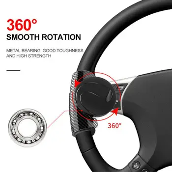 360° Volant Gombík Loptu Auto Steeringbooster Silikónové Posilňovač Riadenia Zvládnuť Loptu Booster Strengthener Auto Spinner Gombík