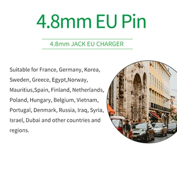 Jeden z Troch EÚ Európa Adaptér 4,8 mm eú 1 AŽ 3 Spôsob Napájania Konverzie Zapojte AC, 16A 250V Adaptér Elektronické Zariadenie Nabíjania