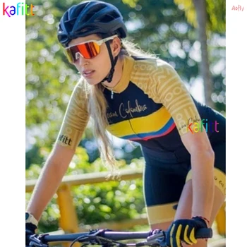Kafitt Ženy Cyklistické Dresy Jumpsuit,Letné Nastaviť,Horský Bicykel Oblečenie 2021, Oblečenie Pre Ženy Cyklista,Brasil Šport Skinsuit
