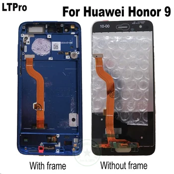 LTPro Testované LCD Displej Dotykový Panel Digitalizátorom. s montážou rámu Pre Huawei Honor 9 STF-L09 STF-AL10 STF-AL00 5.15