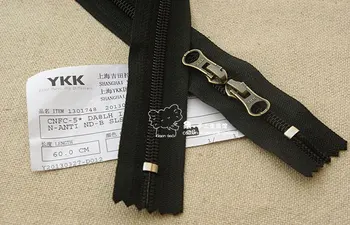 5 # YKK nylon zips uzavretý koniec oddielu na čele dlhé vonkajšie cestovný batoh počítač taška 60 ~ 100 cm