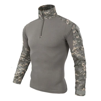 12 Farby Kamufláže Taktické Oblečenie Vojenské Košele Mužov Armády Vojenskú Uniformu Boj-Preukázané Vojak Oblasti Hunt Outwear