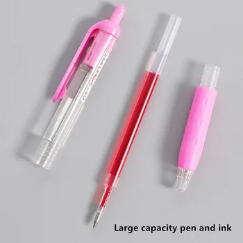 Sklápateľné a rýchle sušenie farebné atramentové guľôčkové pero, 9 farby sa používajú pre školy študent office maľovanie papiernictvo gélové pero