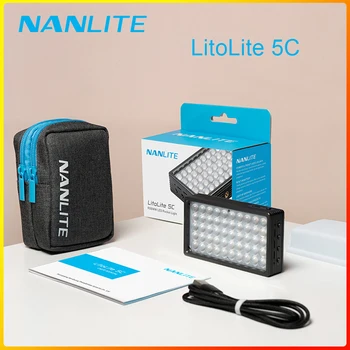 Nanlite LitoLite 5C Vrecku Svetlo RGB LED Vyplniť ľahké Prenosné Magentic Vonkajšie Videa Foto Fotografie Osvetlenie
