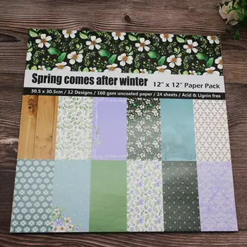 Príde jar po zime jednostranný vzor kvet série kraft papier pozadí papier, DIY zápisník papier plavidlá dekorácie