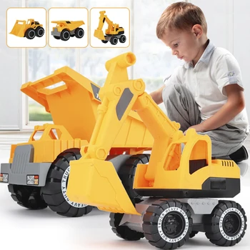 1Pcs Dieťa Klasickej Simulácie Inžinierstva Hračka Auto Bager Model Traktora Hračka Dump Truck Model Hračky Mini Darček pre Chlapca