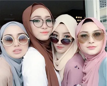 15 Farba Ženy Móda Šifón Dlhý Šál Moslimských Hidžáb Arabských Zábal Šatkou Pokrývku Hlavy Dekor