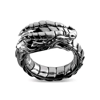 Móda 20/30/50pcs mužov krúžok dragon-tvarované punk retro pánske despotický prst prsteň kreatívny darček šperky veľkoobchod veľa bulk