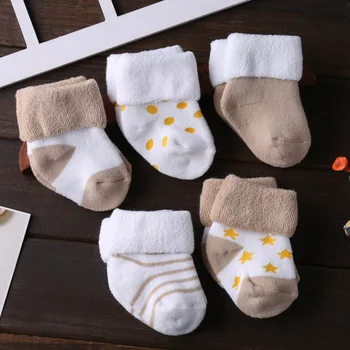 2021 5 KS/Množstvo 3-12M Novorodenca Mäkké Dojčenské Ponožky Bavlna, Baby, Dievčatá, Chlapcov Čisté Ponožky Detské Príslušenstvo