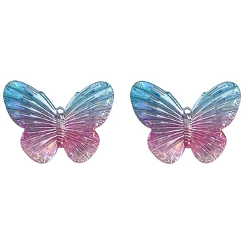 10pcs Retro Showa Tuku hit farba Symfónia Veľký Motýľ Akryl Prívesok DIY handmade šperky, náušnice, doplnky materiálu