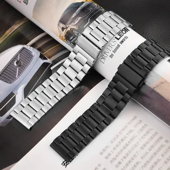 Sledujte pásmo Pre Samsung Výstroj S3 Hranici Klasické Watchstrap Nehrdzavejúcej Ocele watchband Sledovať 46 mm 42mm Accessorie 18 20 22 24 MM