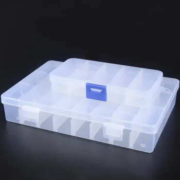 Plastové Tool Box, Multi-funkčné Kufor Nail Art Storag Kontajner pre Elektronické Súčiastky, Skrutky Nástroj Organizátor Box Skladovanie