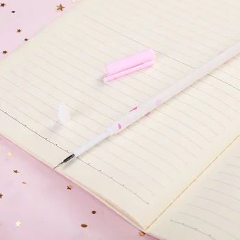 30 Ks Pink Girl Štýl Cherry Blossom Gélové Pero Malé Čerstvé Tvorivý Študent Na Skúšku Písať Pero Písacie Potreby