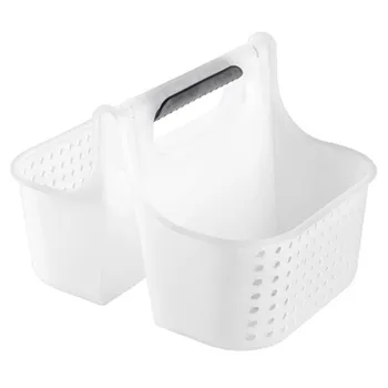 Plastic Hand-held Storage Basket Bathroom Organizer Household Shampoo Cosmetics Shower Gel Storage Bag Portable Laundry Basket