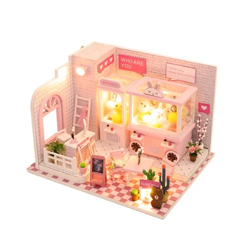 Hračky pre deti Diy Doll House Casa Diy Miniatúrny domček pre bábiky S Nábytkom pre Bábiky Dom Darček k Narodeninám kreatívne darčeky M040