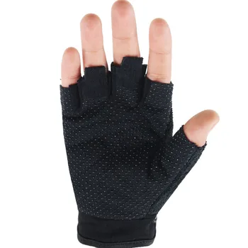 Fitness rukavice muž činka zariadenia vodorovný panel cvičenie zápästie školenia pol prsta požičovňa protišmykových športové rukavice B58