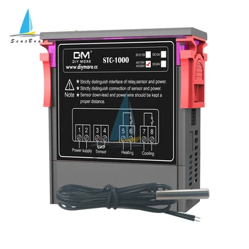 Digitálny Regulátor Teploty Digitálny Termostat Thermoregulator Inkubátor LED Relé 10A Vykurovanie Chladenie STC-1000 AC 110V 220V