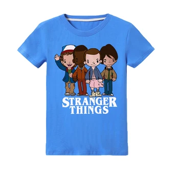 2020 Chlapci T Košele Dievčatá Cartoon Topy Zvláštnejšie Veci Správy Print T Shirt Deti Letné Bežné Deti Oblečenie Funny T-shirt,