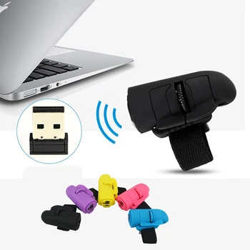 NOYOKERE Univerzálny 2,4 GHz, USB Prst Myš Bezdrôtová Myš USB Prst Prsteň Notebook Optická Myš, 1600dpi Plug&Play Prenosné Myši