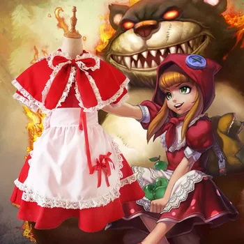 SEEDRULIA LOL Gothic Lolita Annie (Vianoce) Uniforme, Slúžka Oblečenie Anime Cosplay Kostýmy