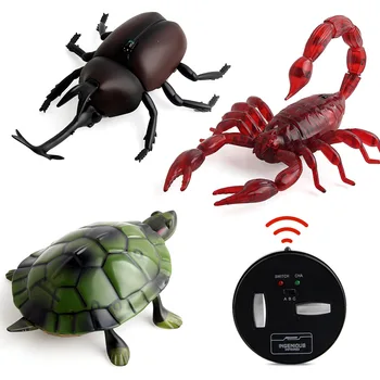 Nový Robotický Hmyzu Žart Hračky Trik Elektronické Zvieratko RC Simulácia Scorpion Chrobák na Diaľkové Ovládanie Smart Animal Model Detí Darček