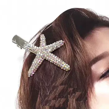 Rongho nové Rainbow Crystal Hviezdice sponky do vlasov pre ženy, sponky do vlasov vlasové doplnky femme pokrývku hlavy vlasy, šperky 2019