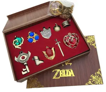 Legend of Zelda Logo Odkaz Náhrdelník keychain Prívesok Kľúče Zber Darčeka Cosplay Kostým Pre Príslušenstvo