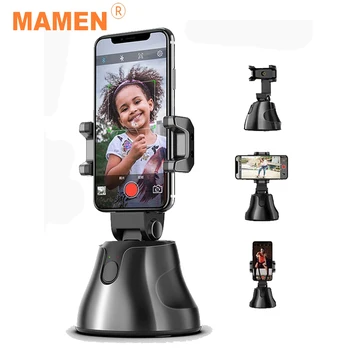 MAMEN 360° Rotácia Prenosné Sledovania Držiak Kamery Gimbal funkciou Sledovania Tváre Selfie Stick Statív Objekt Na Fotografovanie Nahrávanie Videa