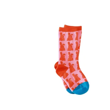 1 Pár Vintage Leopard Tlač Bavlna Deti Ponožky Jarné Módne Deti Ponožky, Batoľa, Dieťa Chlapci Dievčatá Poschodí Ponožky Pre 3-9 Rokov