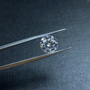 Lab Vytvorili diamond 5mm 0.5 ct GH farba VVS1 Voľné Moissanite Kolo Skvelý Strih Moissanite Test Pozitívny