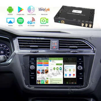 A-Istý Auto Infotainment Systémy Multimediálne Android 9 4K Dekódovanie Box GPS Pre Volkswagen VW polo Golf 5 Passat B7 B8 4G LTE SIM