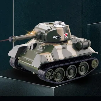 RC Tank Hračky Detí, Bezdrôtová Mini Electric Power Tank Model Auta Hračka na Diaľkové Batérie, Diaľkové Ovládanie Simulácie Con S8N5