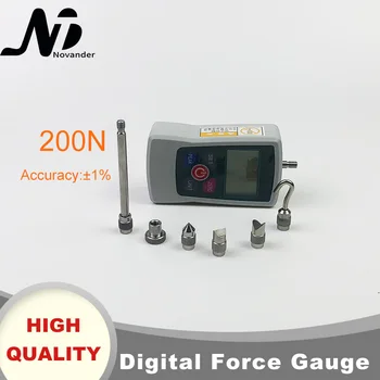 Doprava zadarmo, Digitálny Meter Sily Prenosné Push a Pull Tester Digitálny Merač Sily Rozchod 200N/20kg/45lb