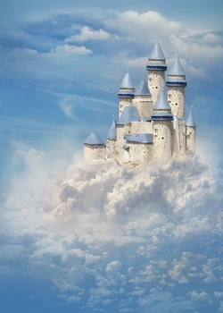 Capisco fotografie pozadí Fantastické mraky na Oblohe hrad rozprávky štýl pozadia Photo studio fotoaparát fotografica