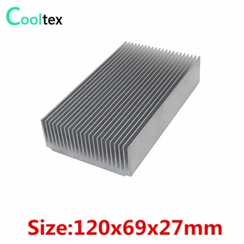 5 ks/veľa 120x69x27mm Hliníkový Chladič radiátor pre elektronický Čip RAM LED IC Chladič, CHLADIČ na chladenie