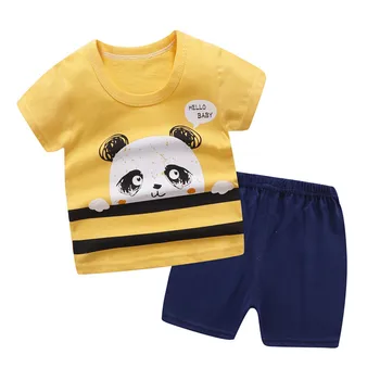 ZWY711 Hot Predaj Kvalitné Chlapčenské Odevy detský Letný Chlapci Oblečenie Cartoon Deti Chlapec Oblečenie Set T-shit+Nohavice Bavlna