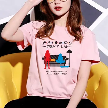 Priateľ Tv Show Ženy Tričko Harajuku Cartoon Grunge Streetwear Tričko Lete Femme Oblečenie T-shirt Tlač Topy, Košele