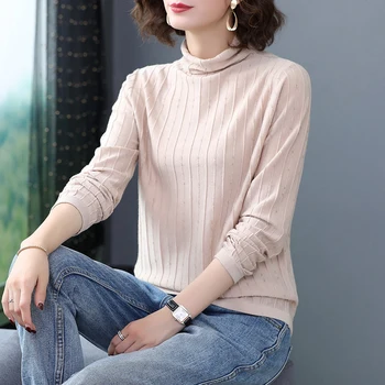 Ženy sveter s dlhým rukávom klesnutie tričko žena 2020 nové jeseň v zime krátke svetre 051