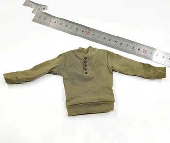 1/6 SS111 druhej svetovej VOJNY U. S Armády Sveter Zelená Dlhý Rukáv T shirt Modely pre 12