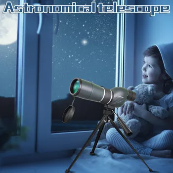 Vstup Astronomickému Teleskopu 45X60 Monokulárne Ďalekohľad Optický Objektív Prism Nanášanie Rozsah Birdwatching Lov Ďalekohľady Spyglass